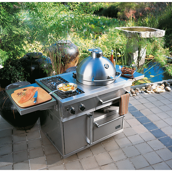 Viking VCQS001SS Charcoal C4 Outdoor Cooker | Plesser's Appliances