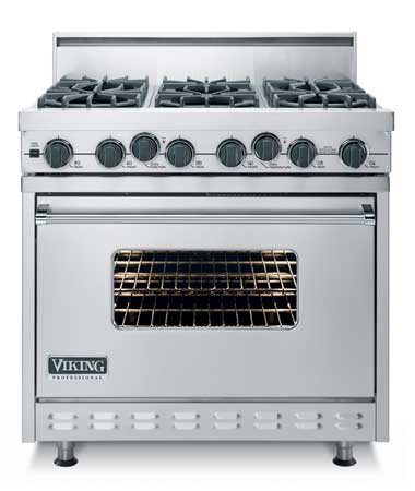 Viking VDSC3656BSS 36 Inch Pro-Style Dual-Fuel Range | Plesser's