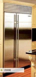 Sub Zero 632F Platinum Stainless 632 Side-by-side: Framed Finish...