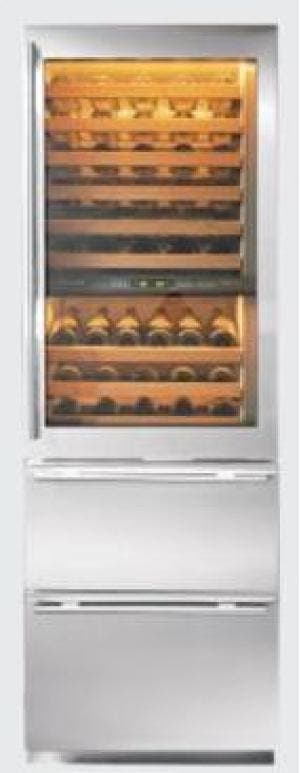 Sub Zero 427RS 27 Inch Built-in Tri Zone Wine/Refrigerator Storag...