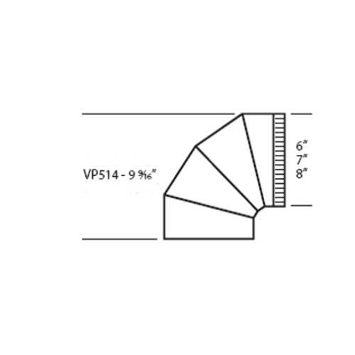 Vent-A-Hood VP514 7" Adjustable Elbow