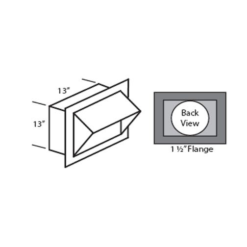 Vent-A-Hood VP555 12" Round Wall Louver