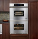 27" Double Electric Wall Oven with 3.4 cu. ft. Pure Convection Upper/Lower Ovens, Self-Cleaning, 6 Cooking Modes, RapidHeat Bake Element, Meat Probe, Proofing and Electronic Touch Controls