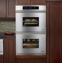 27" Double Electric Wall Oven with 3.4 cu. ft. Pure Convection Upper Oven, Self-Cleaning, 6 Cooking Modes, RapidHeat Bake Element, Meat Probe, Proofing and Electronic Touch Controls