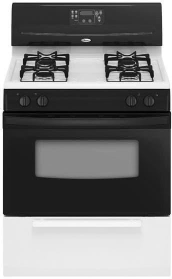 Whirlpool SF114PXSW Black on White