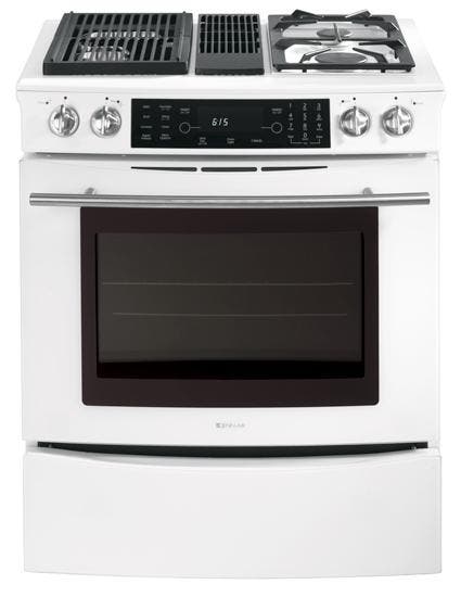 Jenn Air JDS9860BDW Floating White Glass