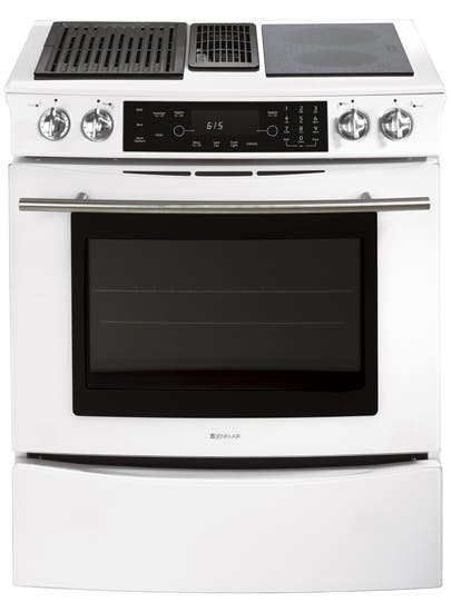 Jenn Air JES9750BAW Floating White Glass