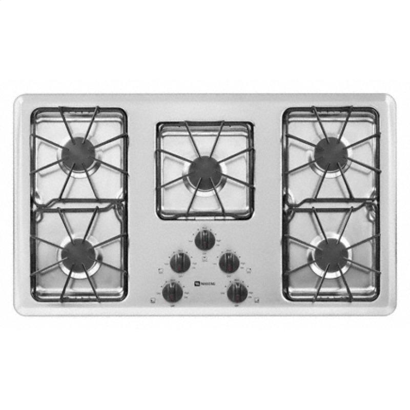 Maytag MGC4436BDC 36 Inch Gas Cooktop with 5 Sealed Burners, Power