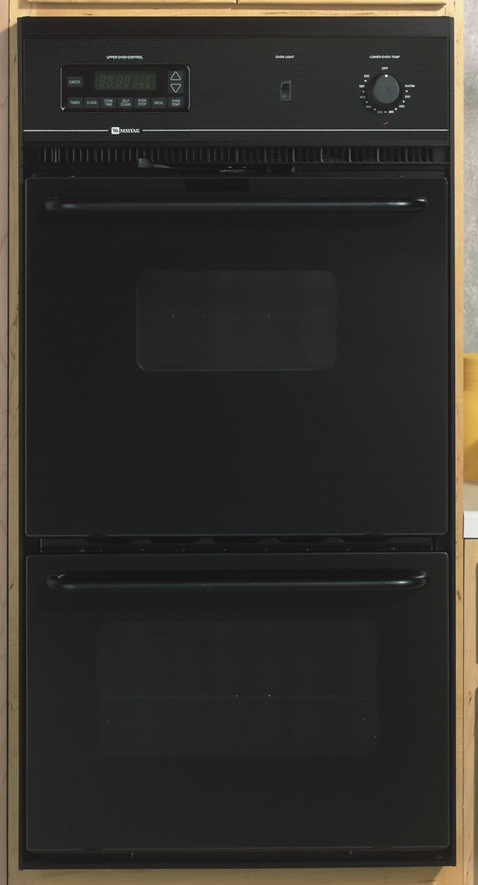 Maytag CWE5800ACB 24" Double Electric Wall Oven with 2.6 cu. ft. Self