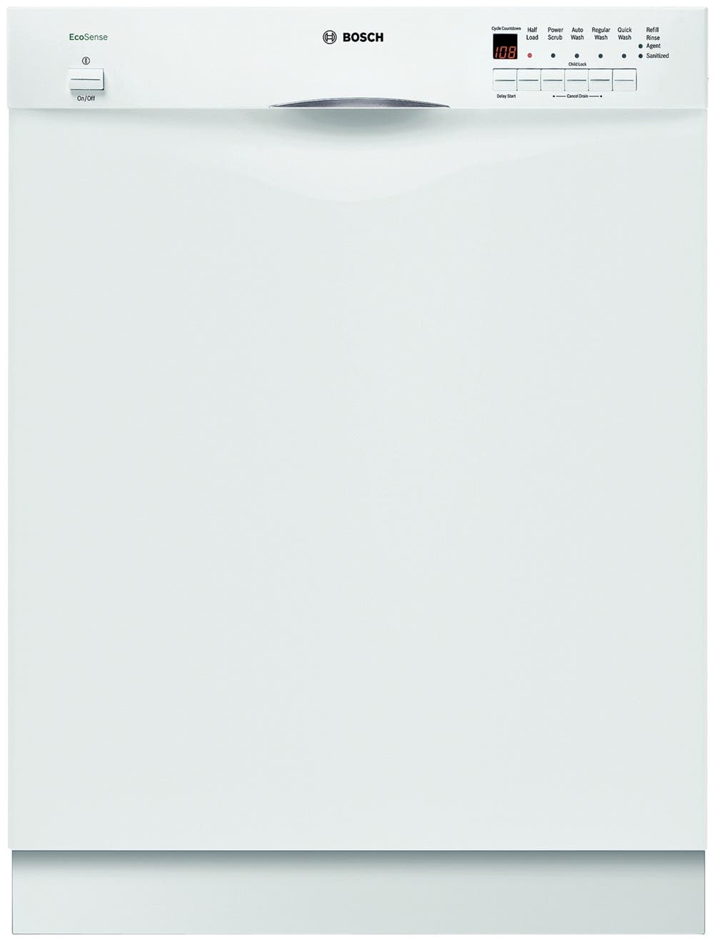 Bosch SHE43P02UC White with White Toe-Kick