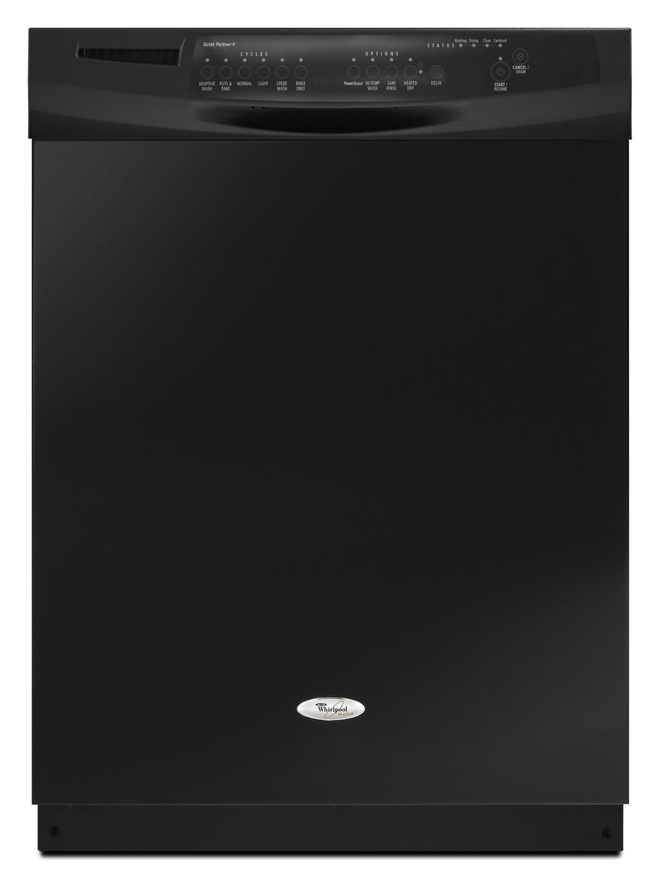 Whirlpool GU2800XTVB Full Console Dishwasher with 6 Automatic Cycles