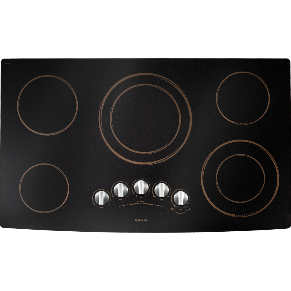 Jenn Air JEC9536BDR 36" GlassCeramic Surface Electric Cooktop with 5