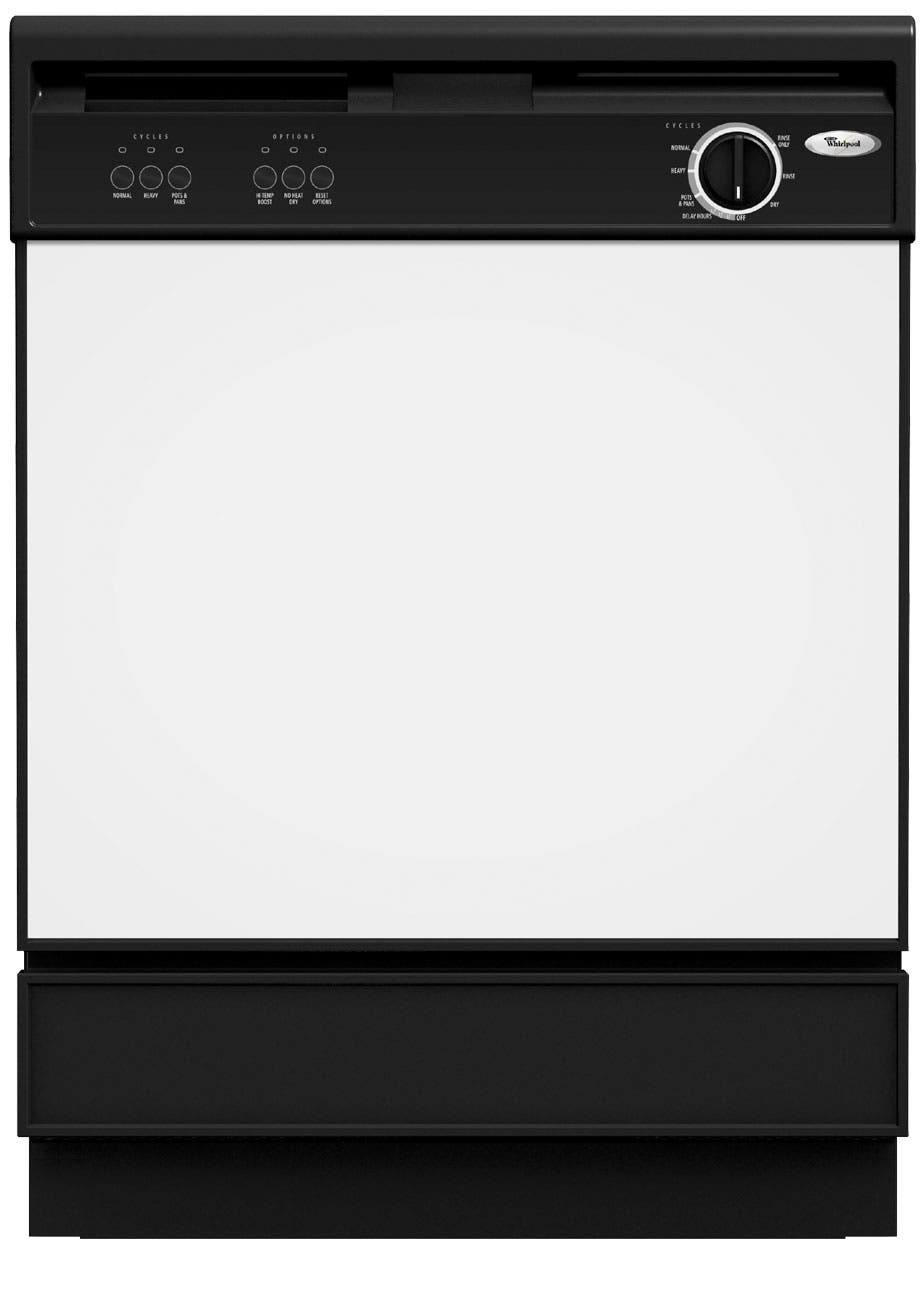 Whirlpool DU850SWPU Black Console with Multi-Colored Reversible Door