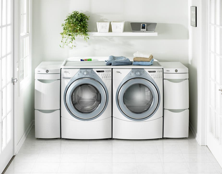 Whirlpool WED9400SZ White with Sapphire Blue Accents