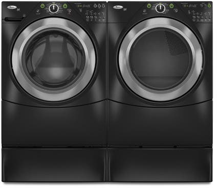 Whirlpool WED9400SB Black with Brushed Chrome Accents