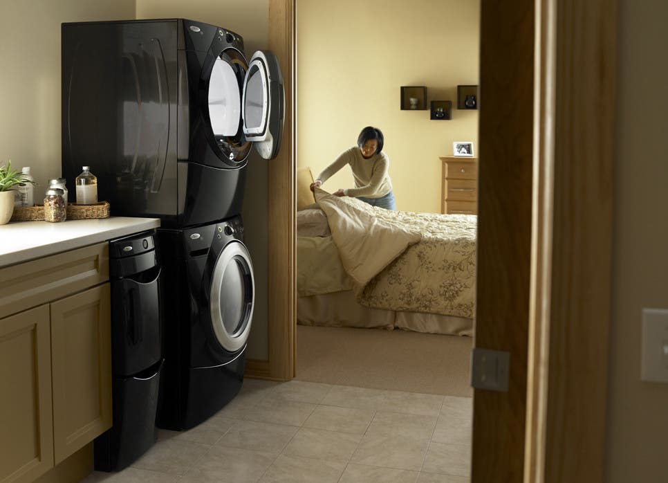 Whirlpool WED9400SB Black with Brushed Chrome Accents