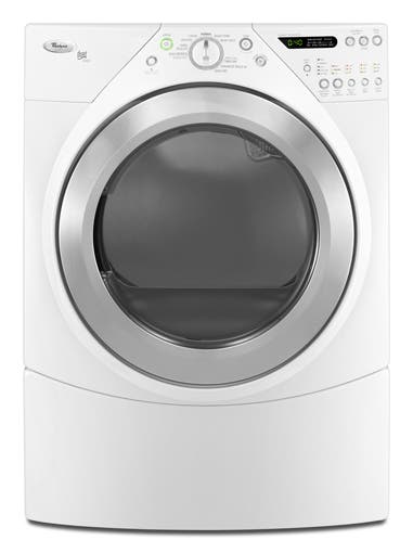 Whirlpool WED9500TW White with Brushed Chrome Accents