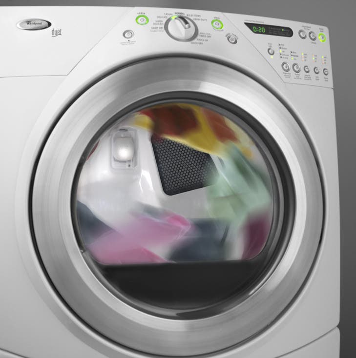 Whirlpool WGD9400SW White with Brushed Chrome Accents