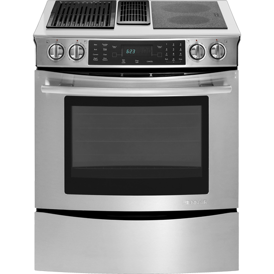 Jenn Air JES9860CAS 30" Slide-In Modular Electric Downdraft Range with...