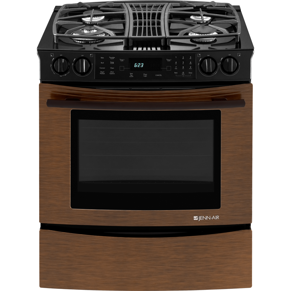 Jenn Air JGS9900CDR 30" SlideIn Gas Downdraft Range with Convection