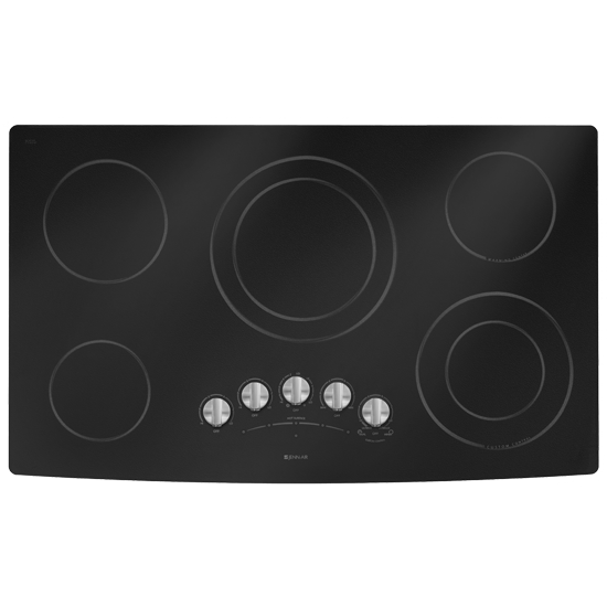 Jenn Air JEC9536BDB 36" GlassCeramic Surface Electric Cooktop with 5