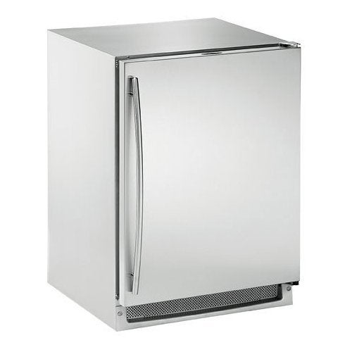 ULine CO2175FS00 24" Builtin Combo Ice Maker/Refrigerator with 8 lbs. Daily Ice Production, 13