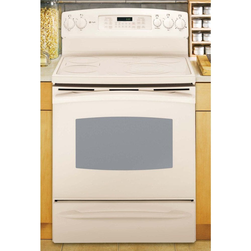 GE PB910TPCC Bisque with Bisque Glass Door