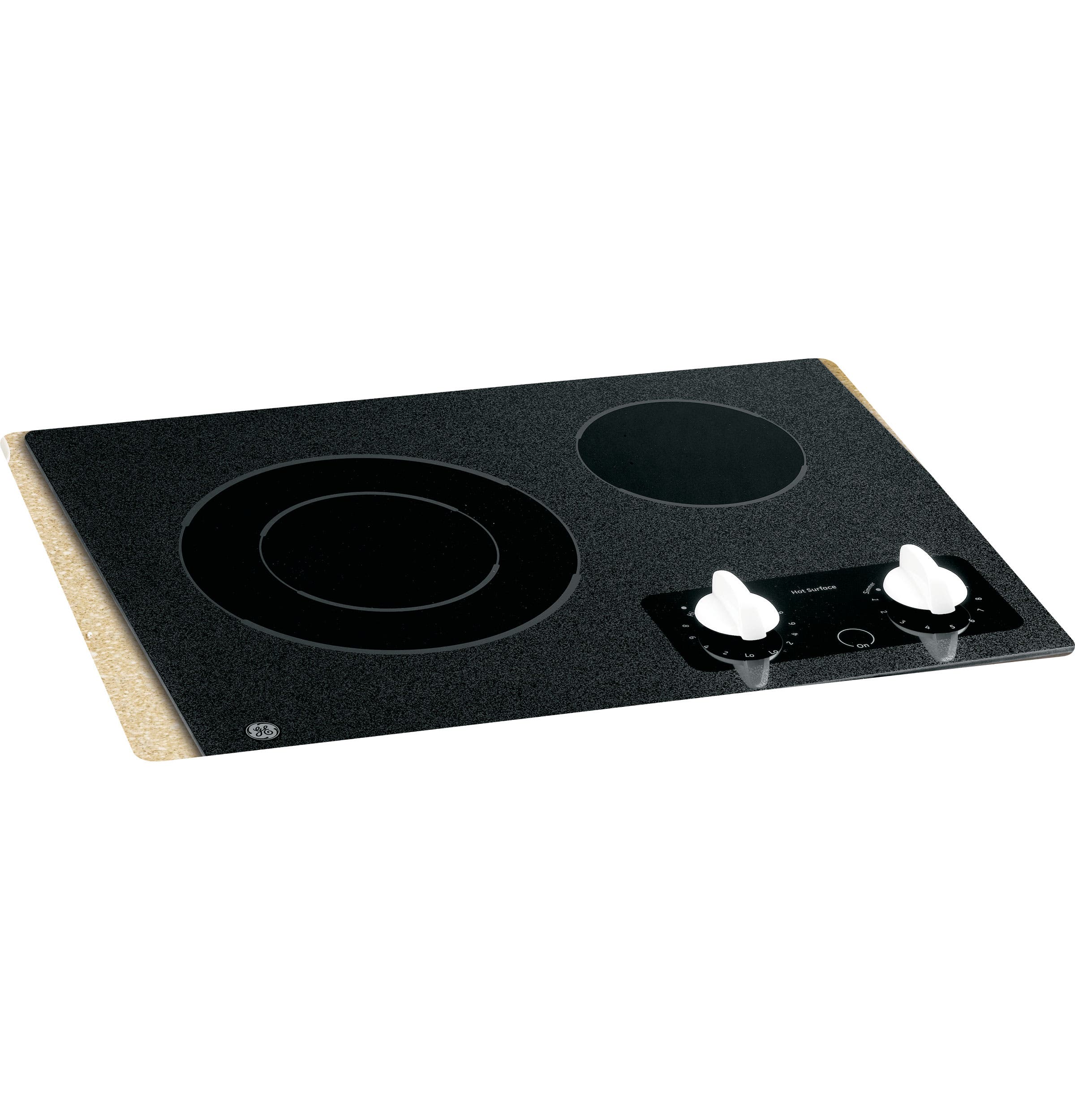 GE JP256WMWW Black Surface with White Accents
