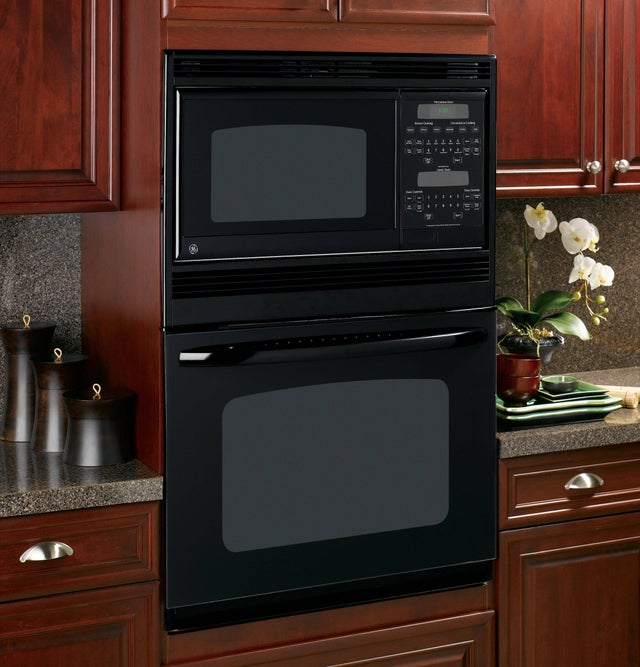 GE JTP90DPBB 30" Combination Wall Oven with 4.4 cu. ft. Self-Cl...