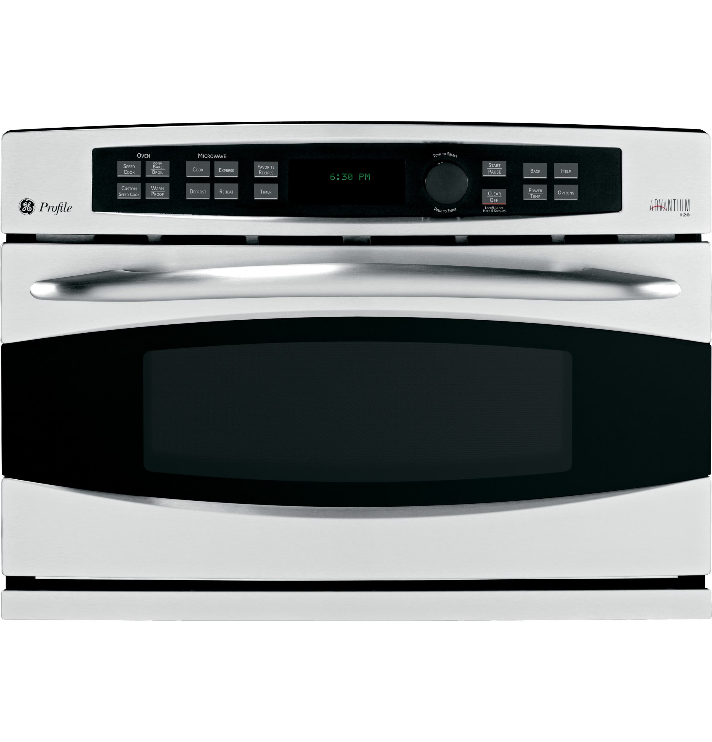 GE PSB1001NSS Stainless on Black