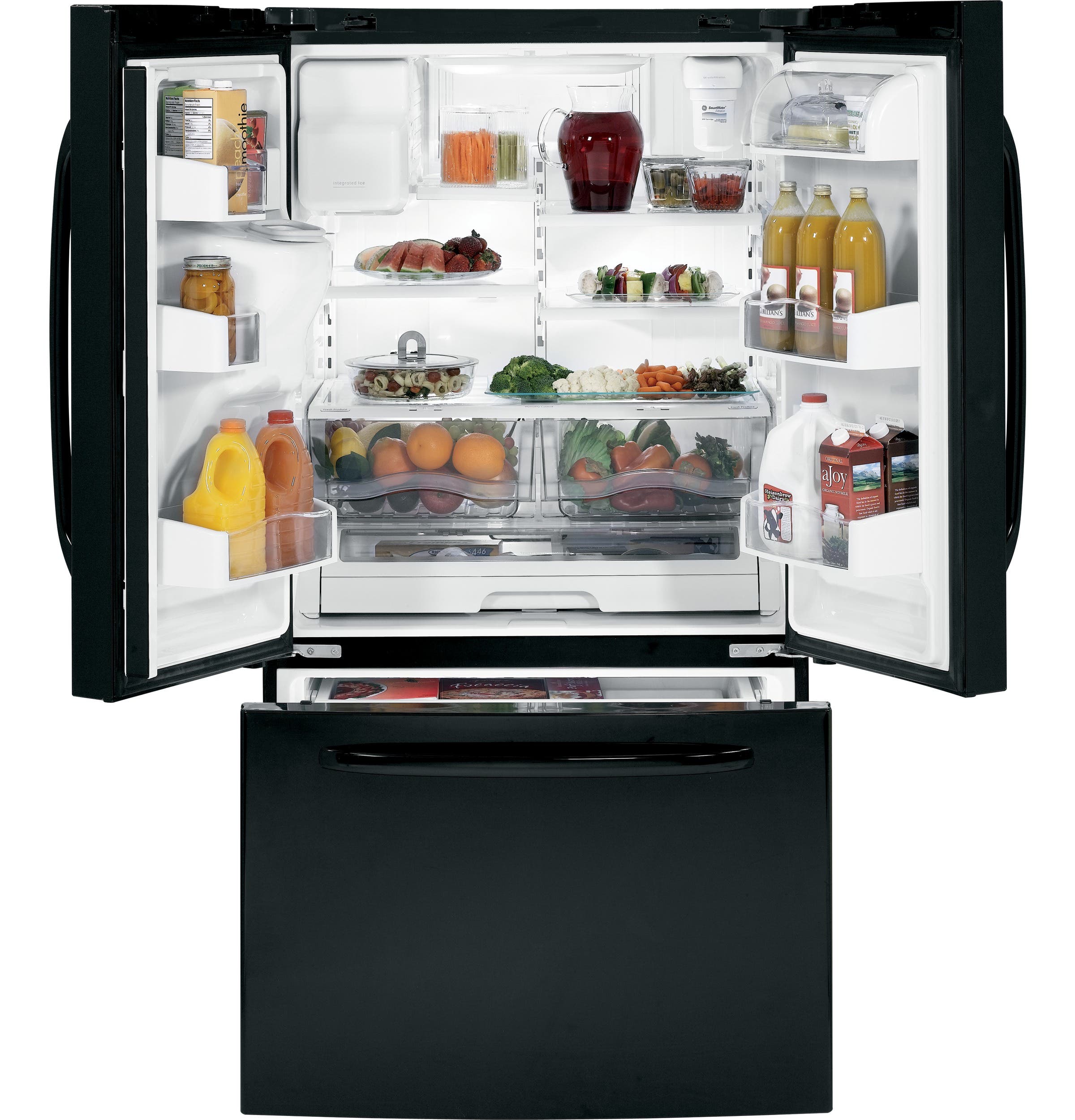 GE GFSF6KKYBB Black with High-Gloss Doors