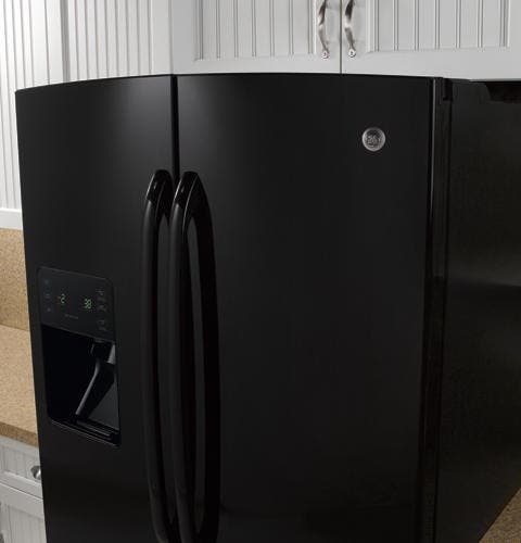 GE GFSF6KKYBB Black with High-Gloss Doors
