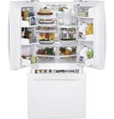 22.2 cu. ft. French Door Refrigerator with 4 Adjustable Glass Shelves, Internal Water Dispenser, Multi-level Slide 'n Store System and Freshness Center