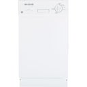 18" Full Console Dishwasher with 7 Wash Cyles, Dial Controls, Nylon Racks, Interior, Quiet 1800 Sound Package and ADA Compliant