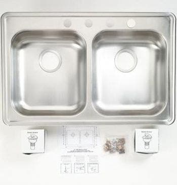 GE GPF97 Double Bowl Stainless Steel Sink
