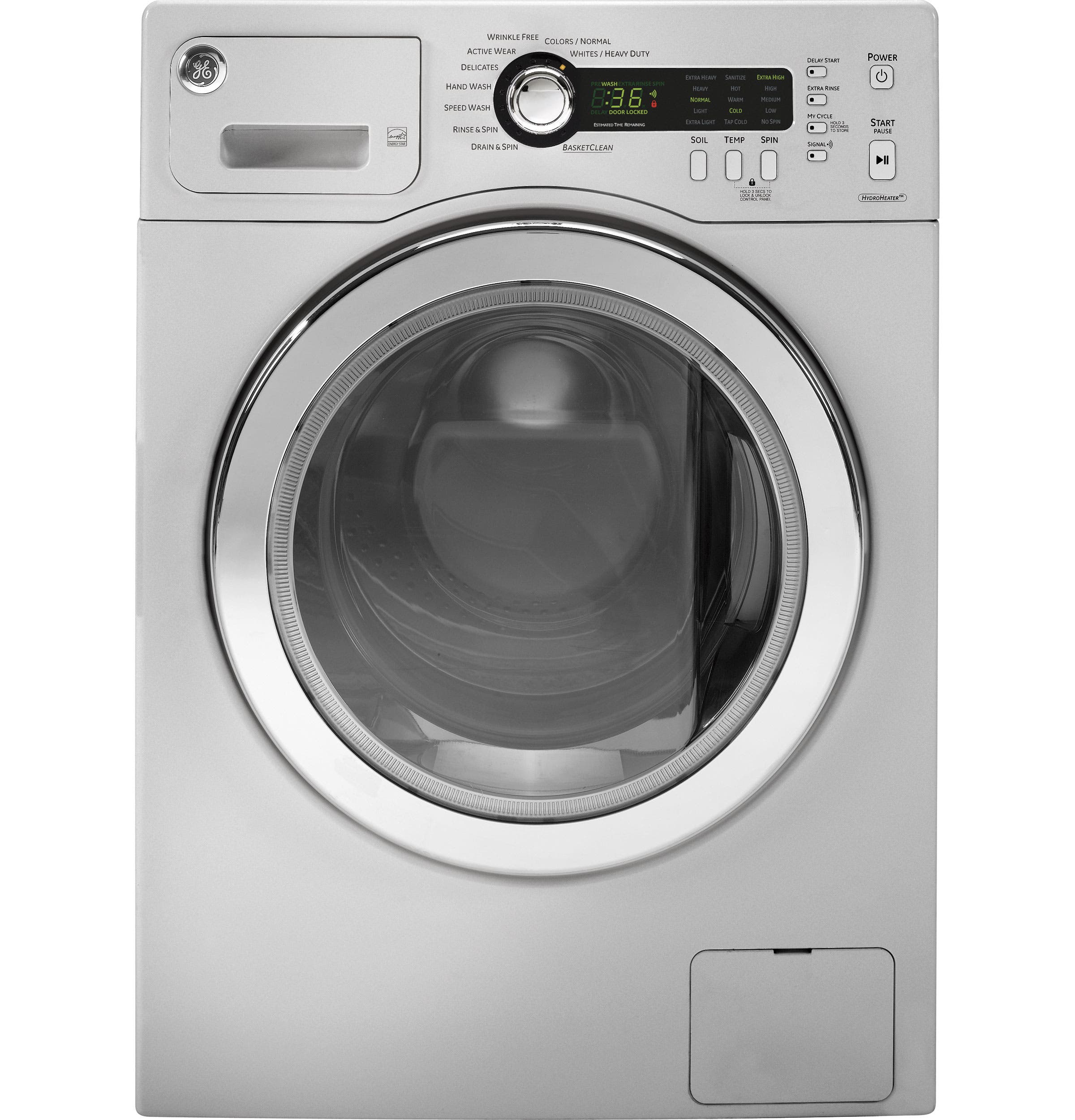 GE WCVH4815KMS Metallic Silver