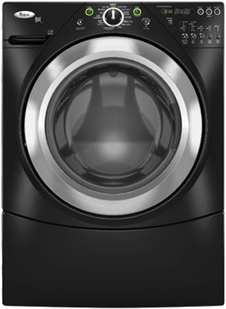 Whirlpool WFW9400SB Black with Brushed Chrome Accents