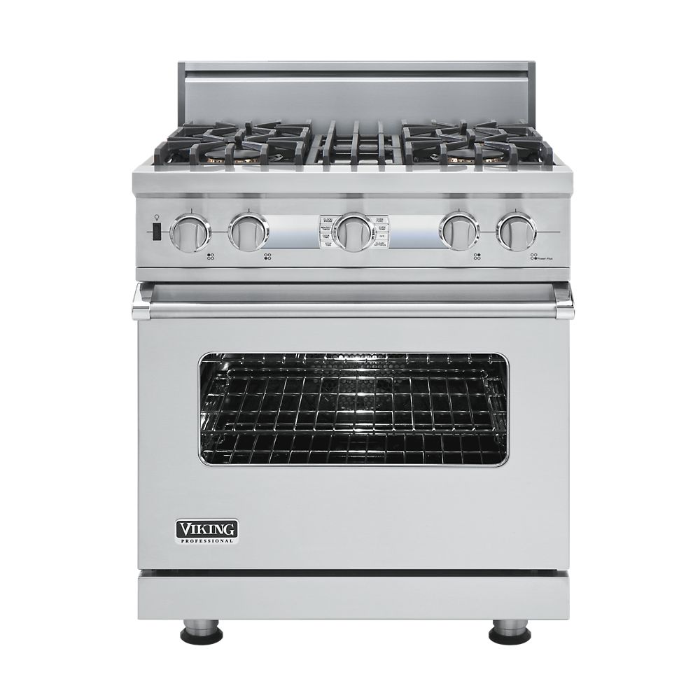 Viking VDSC530T4BSS 30 Inch Pro-Style Dual-Fuel Range | Plesser's