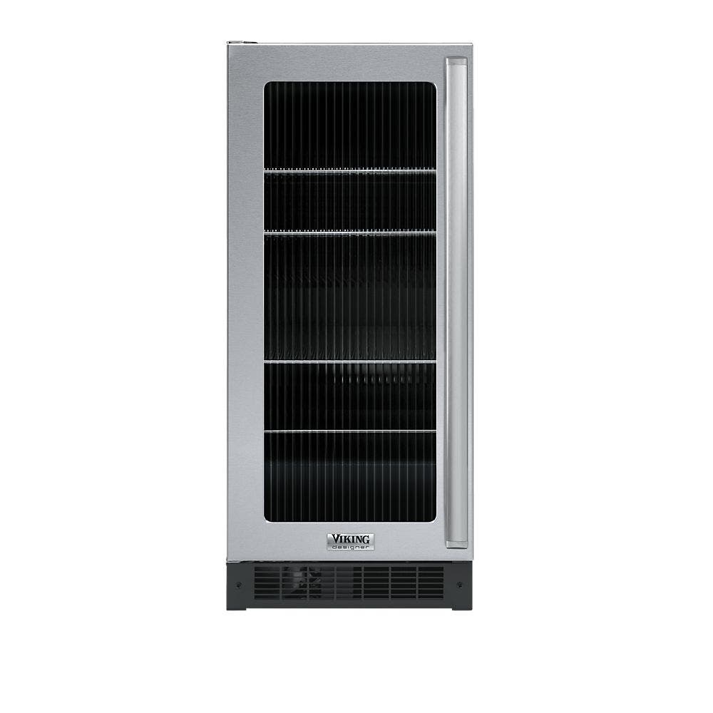 Viking DUAR1541FLSS Fluted Glass Door, Left Hinge Door Swing