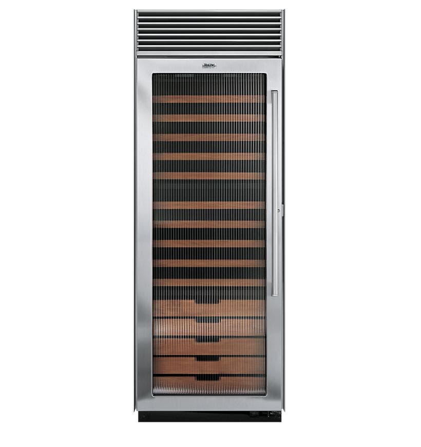 Viking DDWB301FLSS Fluted Glass Door, Left Hinge Door Swing