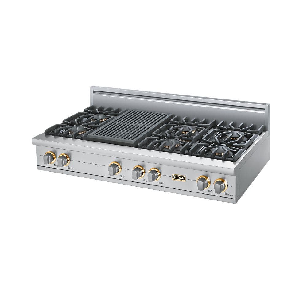 Viking VGRT5486QSSBR Stainless Steel with Brass Accent