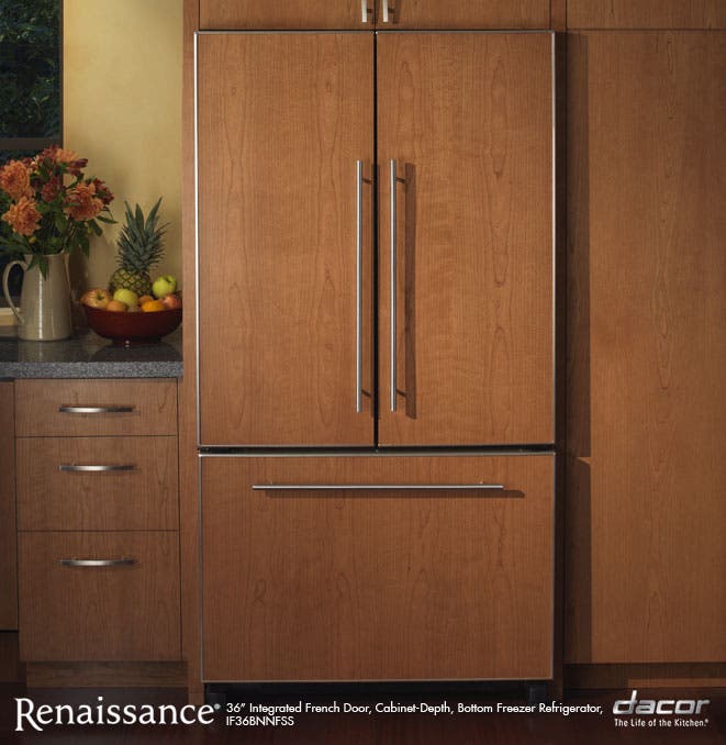 Dacor IF36BNNFSF 19.8 cu. ft. Counter-Depth French Door Refrigerato...