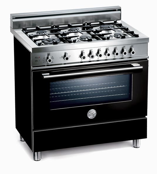 Bertazzoni X365GGVNE Black, Natural Gas