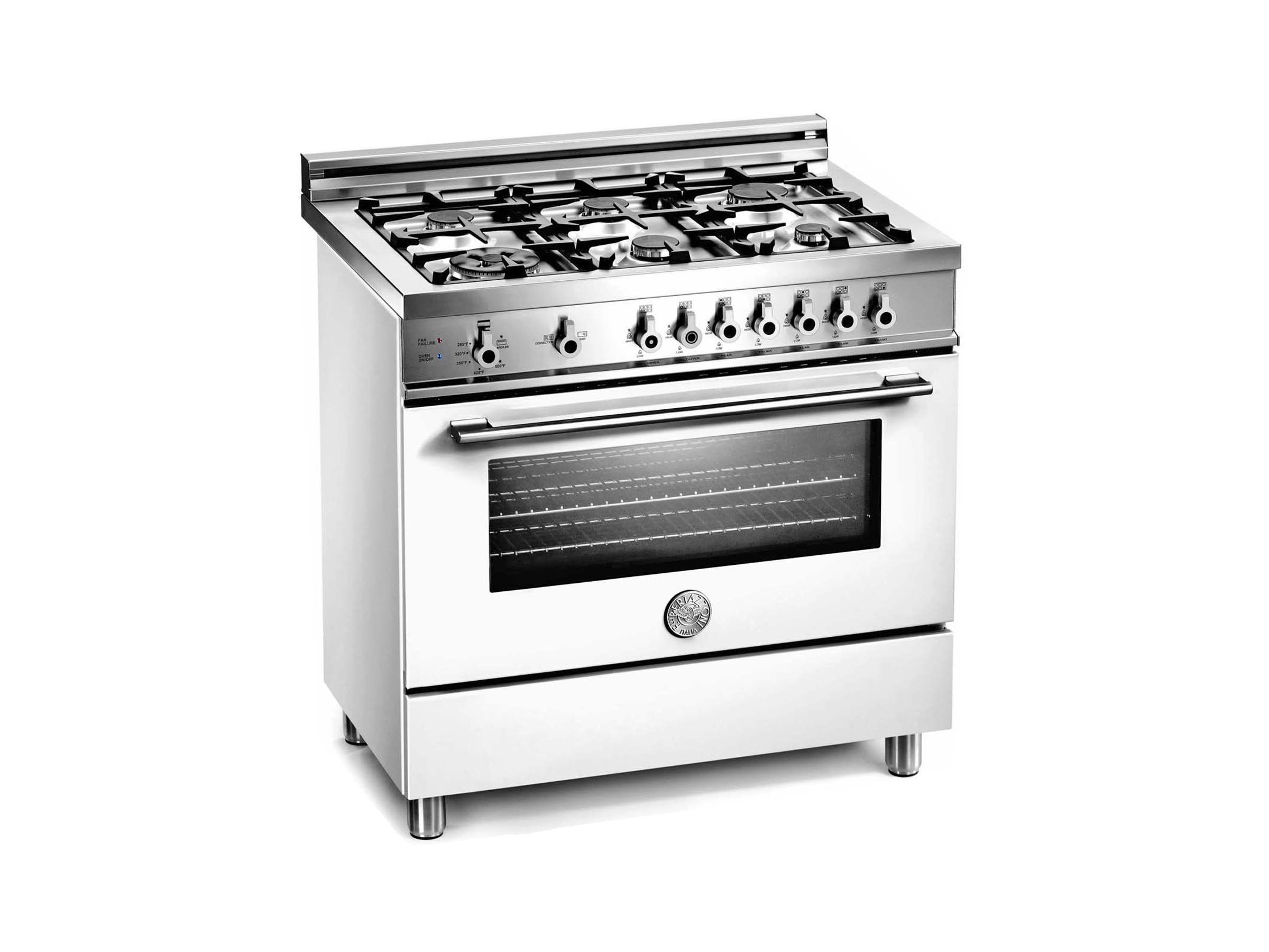 Bertazzoni X366PIRBI Pure White, Natural Gas