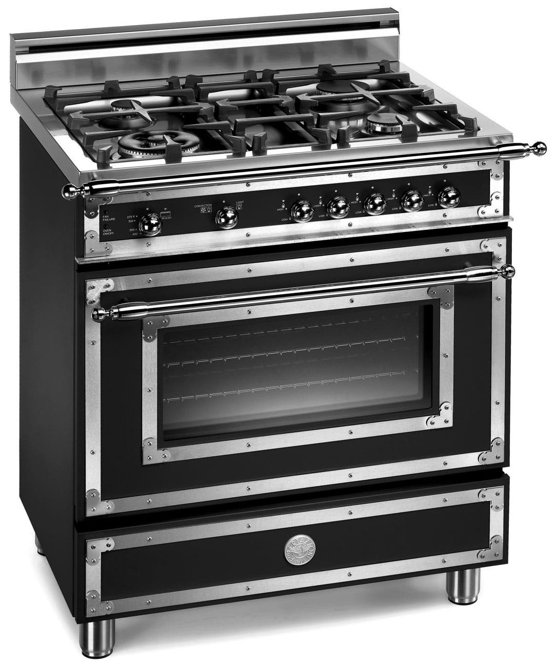 Bertazzoni H304GGVNE Matte Black, Natural Gas