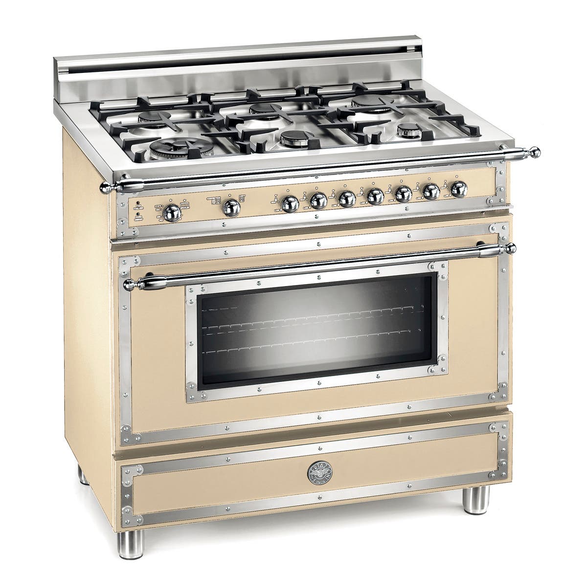 Bertazzoni H366GGVCR Matte Cream, Natural Gas