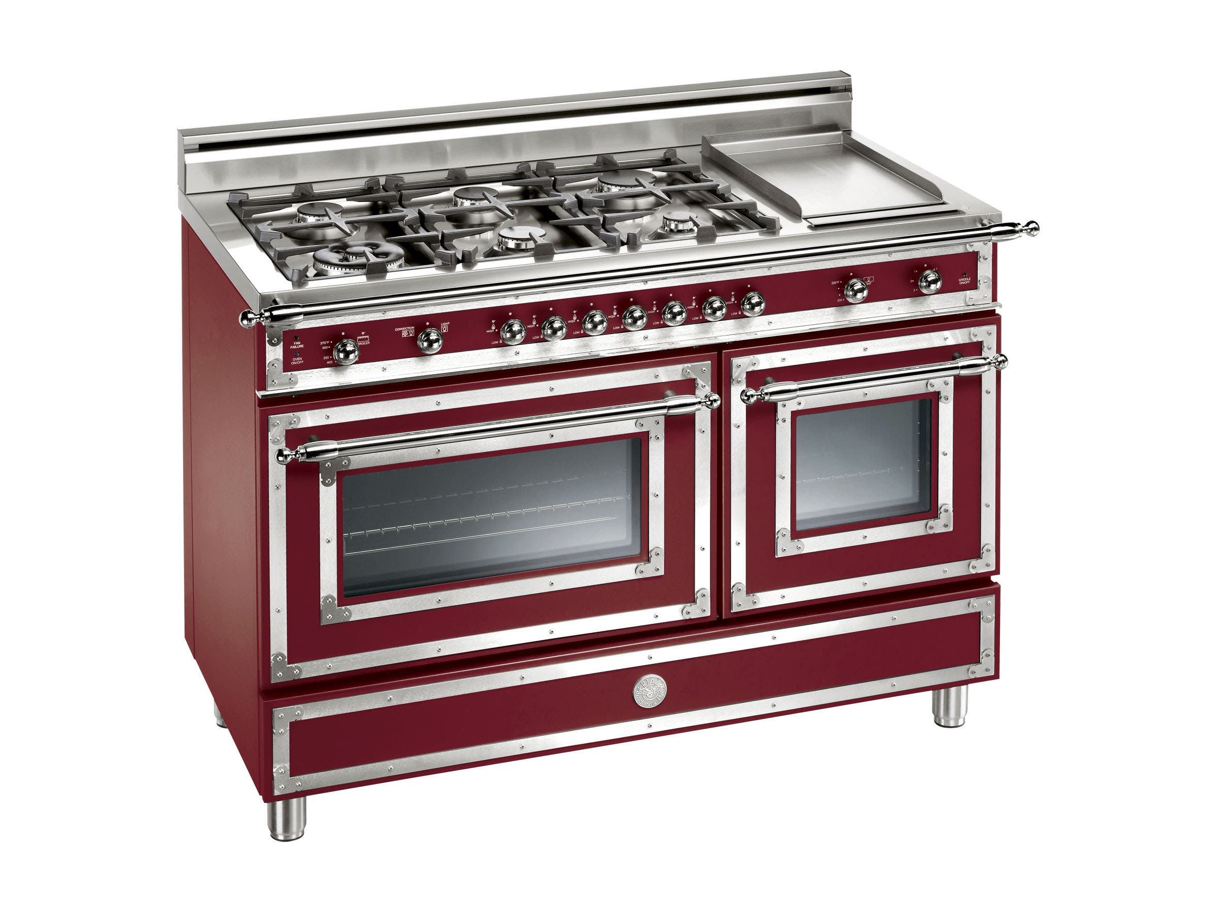 Bertazzoni H486GGGVVI Matte Burgundy, Natural Gas