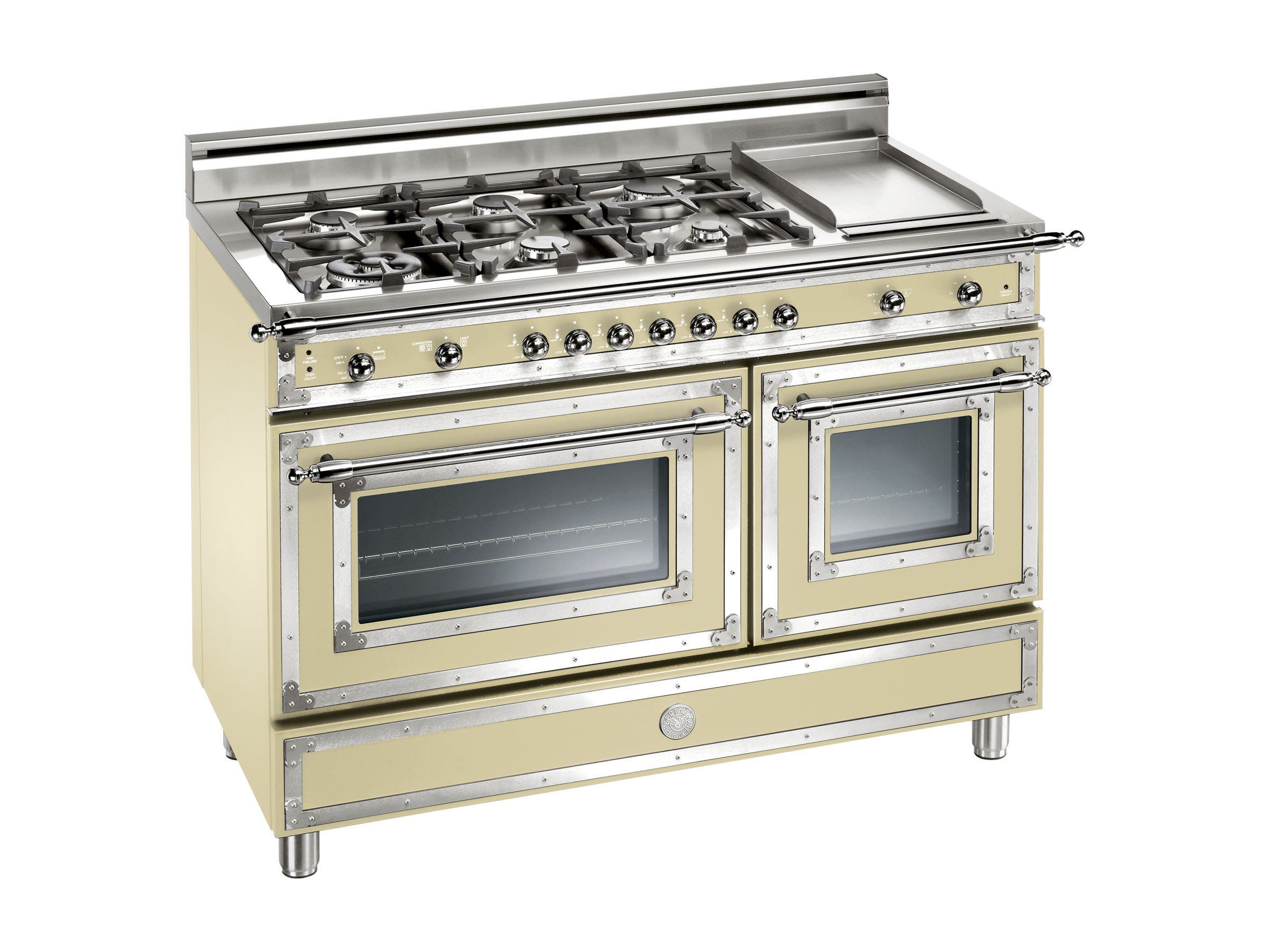 Bertazzoni H486GGGVCR Matte Cream, Natural Gas