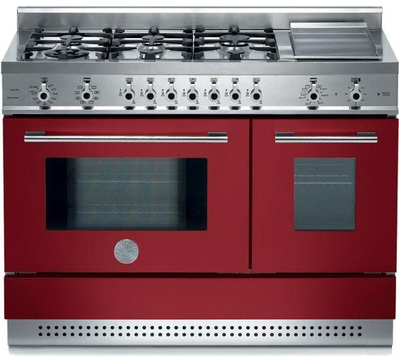 Bertazzoni X486GPIRVI Burgundy, Natural Gas