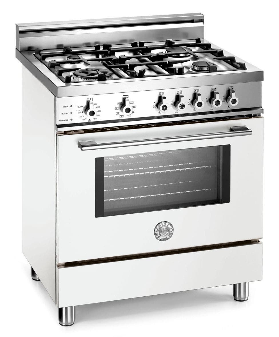Bertazzoni X304PIRBI Pure White, Natural Gas
